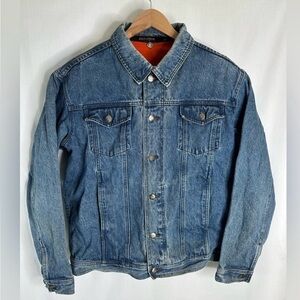 Vintage HARLEY DAVIDSON mens jean jacket,  V-Twin Power  - Size Large
